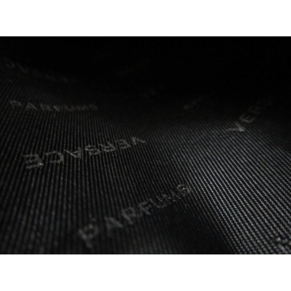 Vintage Versace Perfums Black Clutch Bag RARE - Picture 8 of 8